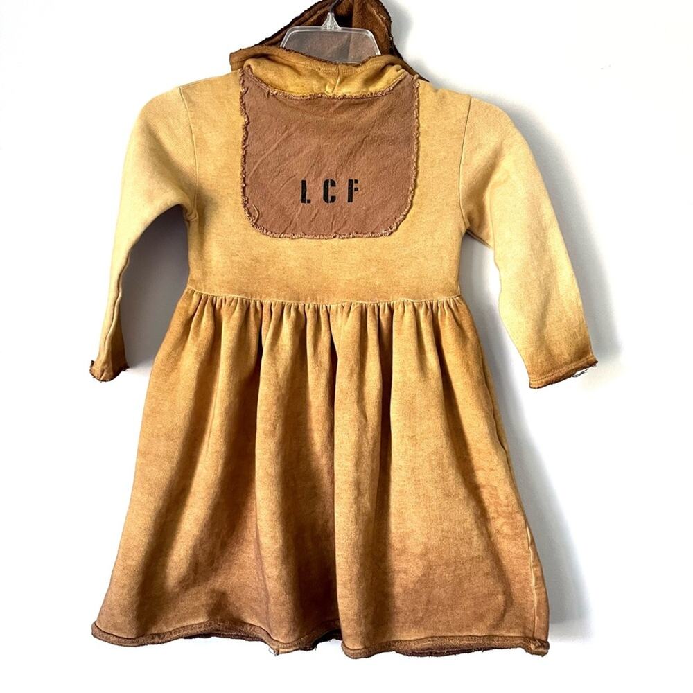 Little Creative Factory girls rusty hooded ombré dress size 4 NWT